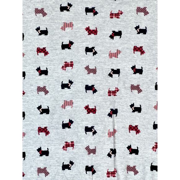 Croft & Barrow Classic Tee Gray Scottish Terriers Women's 1X V Neck - Picture 2 of 8